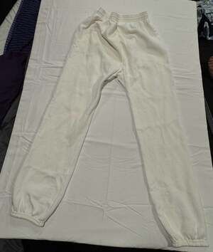 Vintage 80’s 90’s Hanes Activewear White Fleece Sweatpants Large
